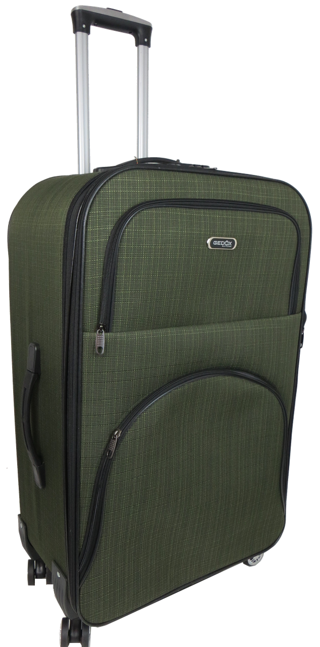 Чемодан большой текстильный Gedox GD Polo на колесах 100 л Хаки - фото 3 Чемодан большой текстильный Gedox GD Polo на колесах 100 л Хаки - фото 3