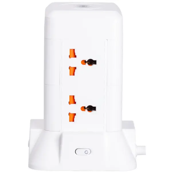 Фільтр-подовжувач мережевий TOWER 6 розеток LED-лампа 3USB + 1PD 4,8 м Білий (HP-5-3MF) - фото 3