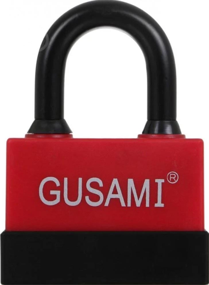 Замок навісний всесезонний Gusami вологостійкий 3 ключа 45 мм Червоний (33675740)