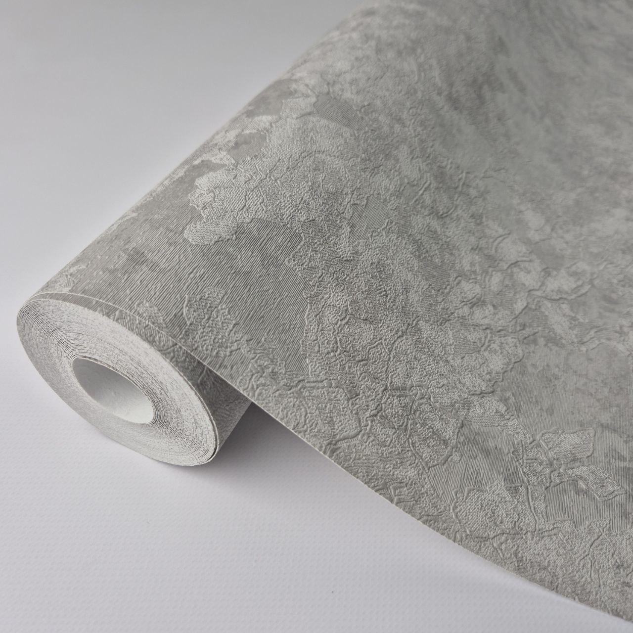 Обои виниловые Sintra 158-19 с рельефным рисунком для гостиной/спальни/кабинета 1,06x10,05 м Серый (2759121096) - фото 4