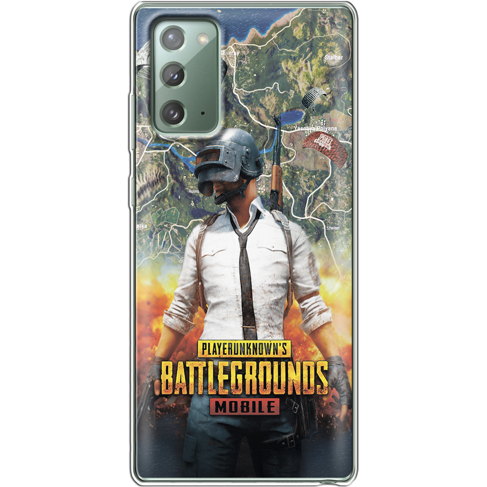 Чехол Boxface Samsung N980 Galaxy Note 20 PUBG Mobile Прозрачный силикон (40568-up2309-40568)