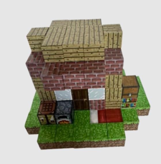 Конструктор Magnetic Cube Хатина з цегли з магнітними елементами 122 шт. (2104618676) - фото 2 Конструктор Magnetic Cube Хатина з цегли з магнітними елементами 122 шт. (2104618676) - фото 2