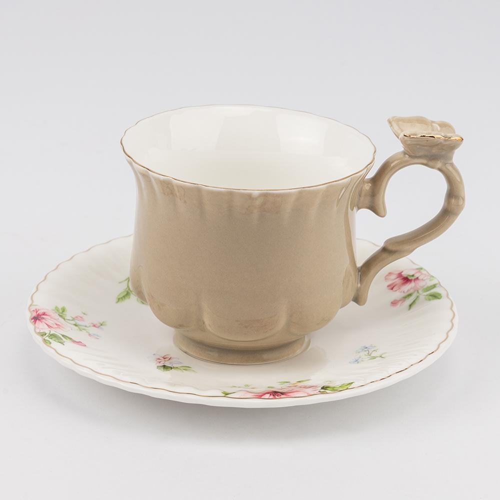 Набор чайных чашек и блюдец Нежный вальс на 6 персон 260 мл (9292-007) - фото 2