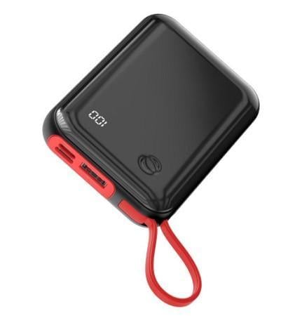 Батарея портативная PBaseus Mini S Digital Display 3A Type-C Cable PPXF-A01 10000 mAh Black