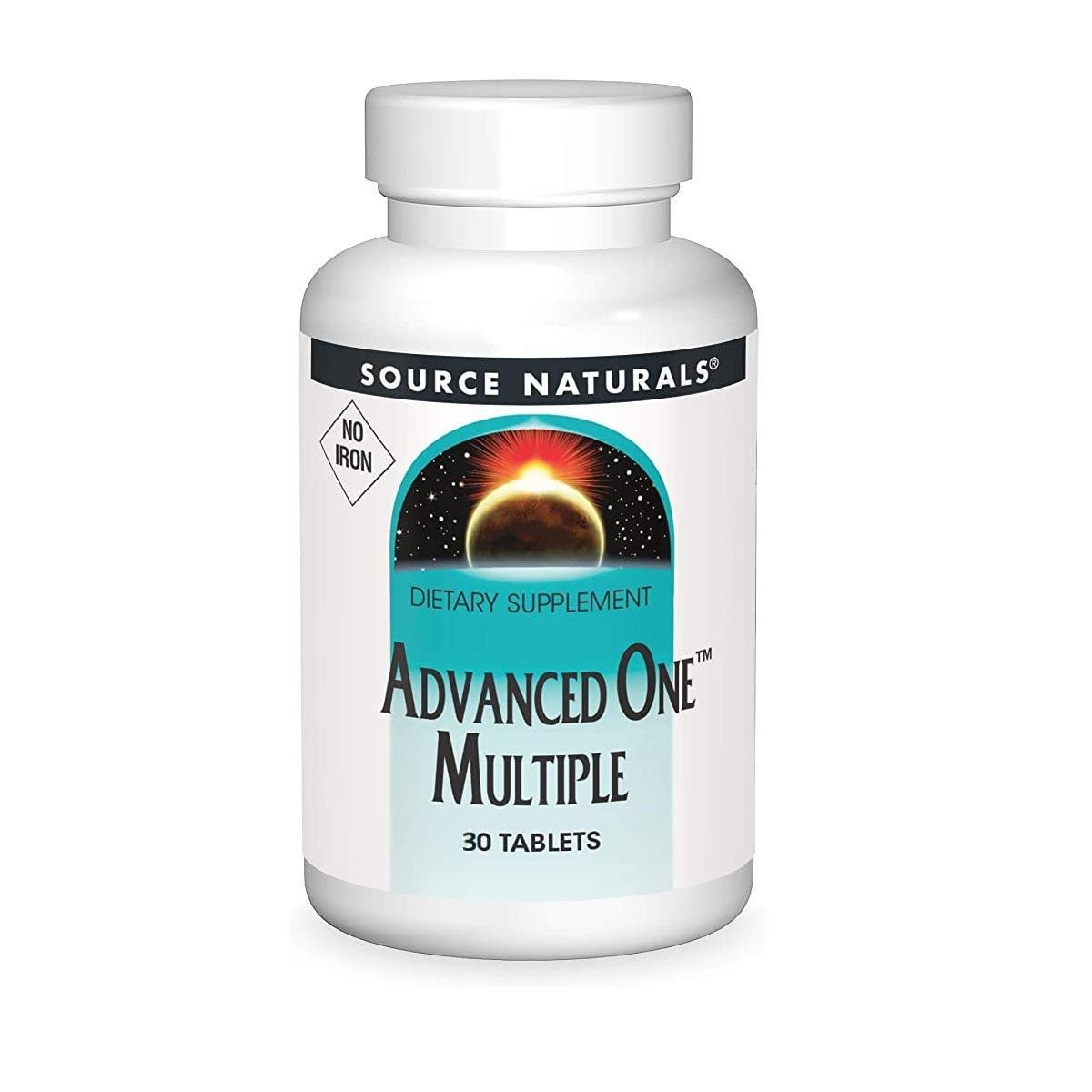 Мультивитамины и минералы Source Naturals без железа Advanced One Multiple No Iron 30 таблеток (13501)