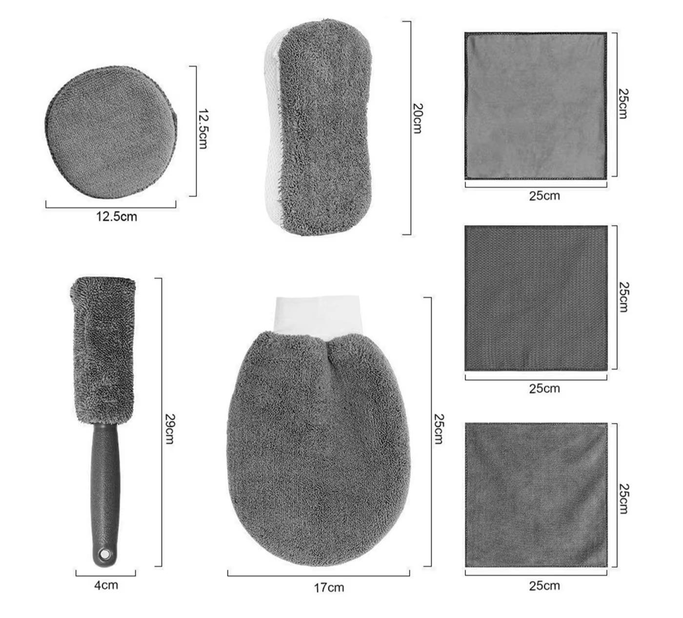 Набір для ручного миття автомобіля мікрофібра (QY-060) - фото 7 Набір для ручного миття автомобіля мікрофібра (QY-060) - фото 7