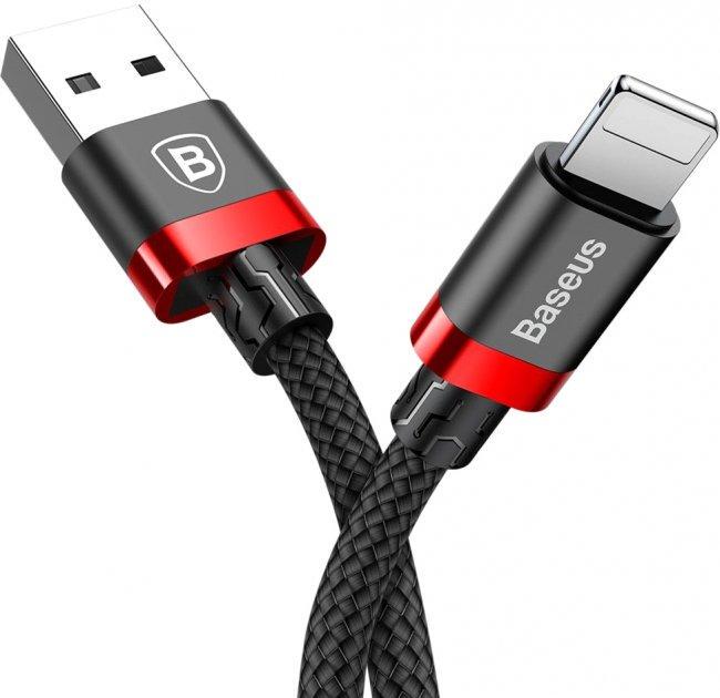 Кабель Baseus CALKLF-C19 Cafule Cable USB to lightning 1,5A 2 м Black/Red