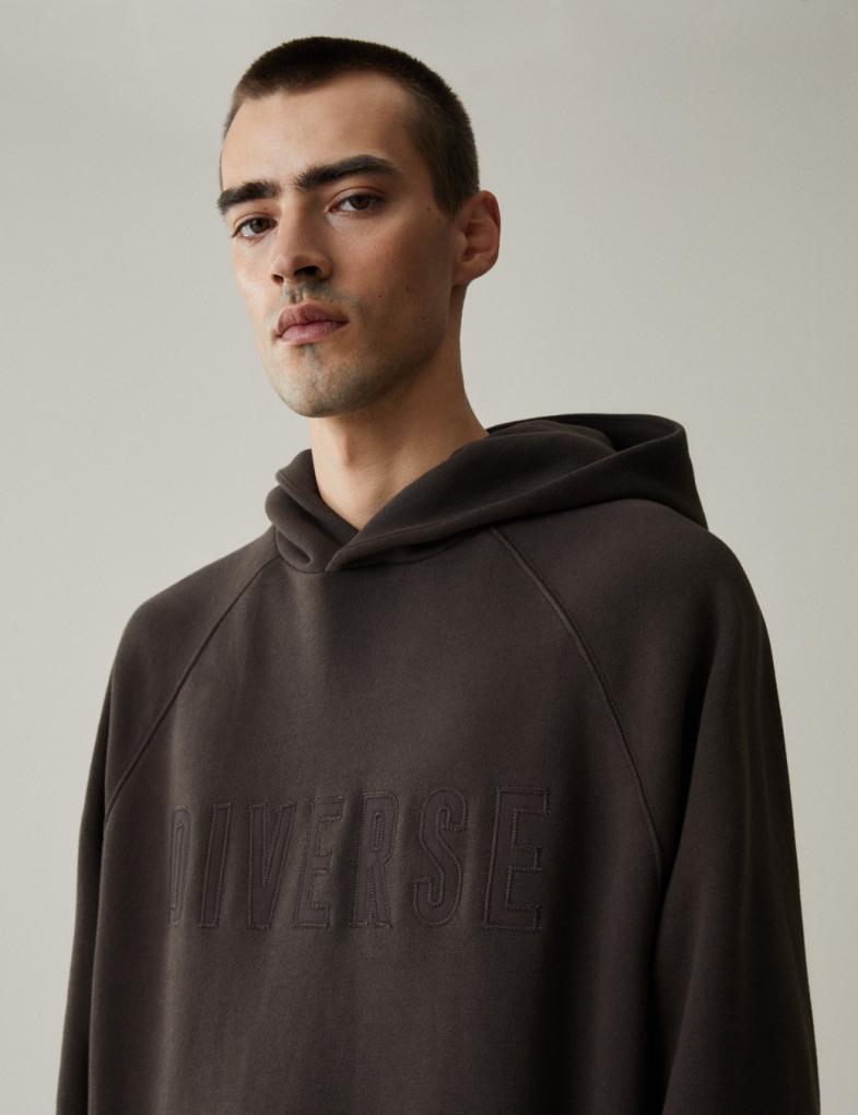 Худі чоловіче Diverse ATH H 523 XL Темно-коричневий (5902598910967) - фото 4