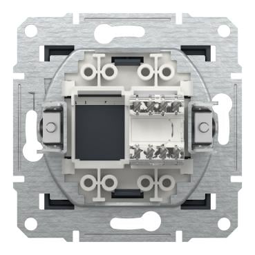 Розетка комп'ютерна Аsfora RJ45 stp кат. 5Е Антрацитовий (15102041) - фото 2