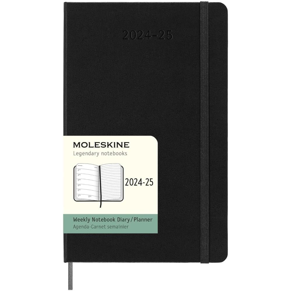 Щотижневик Moleskine 2024-2025 на 18 місяців середній Чорний (DHB18WN3Y25)