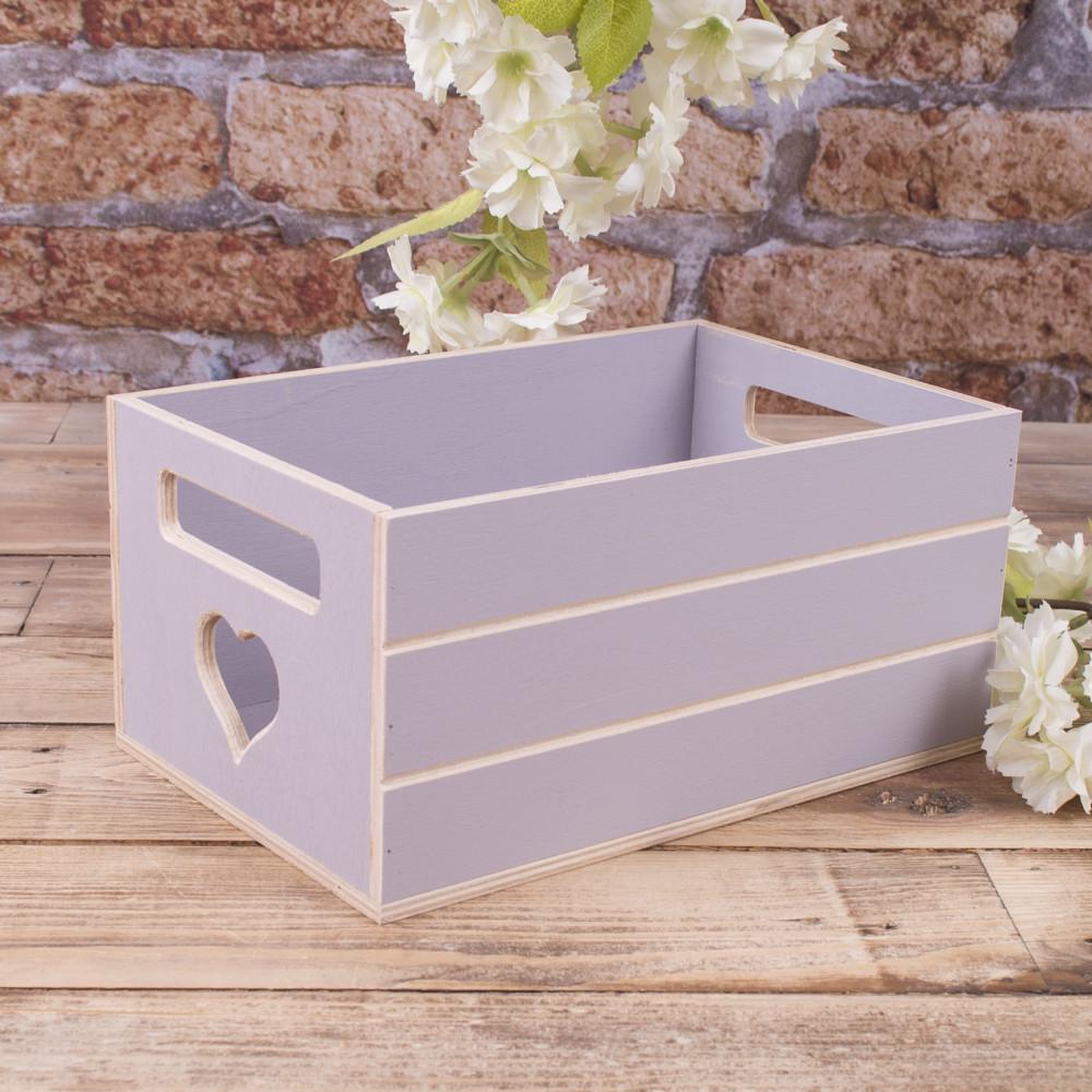 Ящик под цветы деревянный Сиреневый (1077-3)