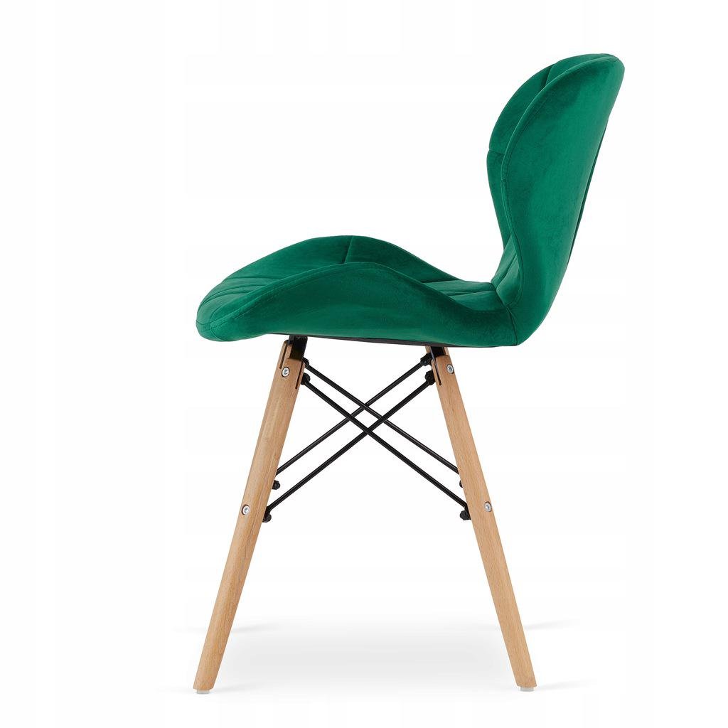 Комплект меблів JUMI Scandinavian Velvet стіл і стільці Green-4 - фото 6