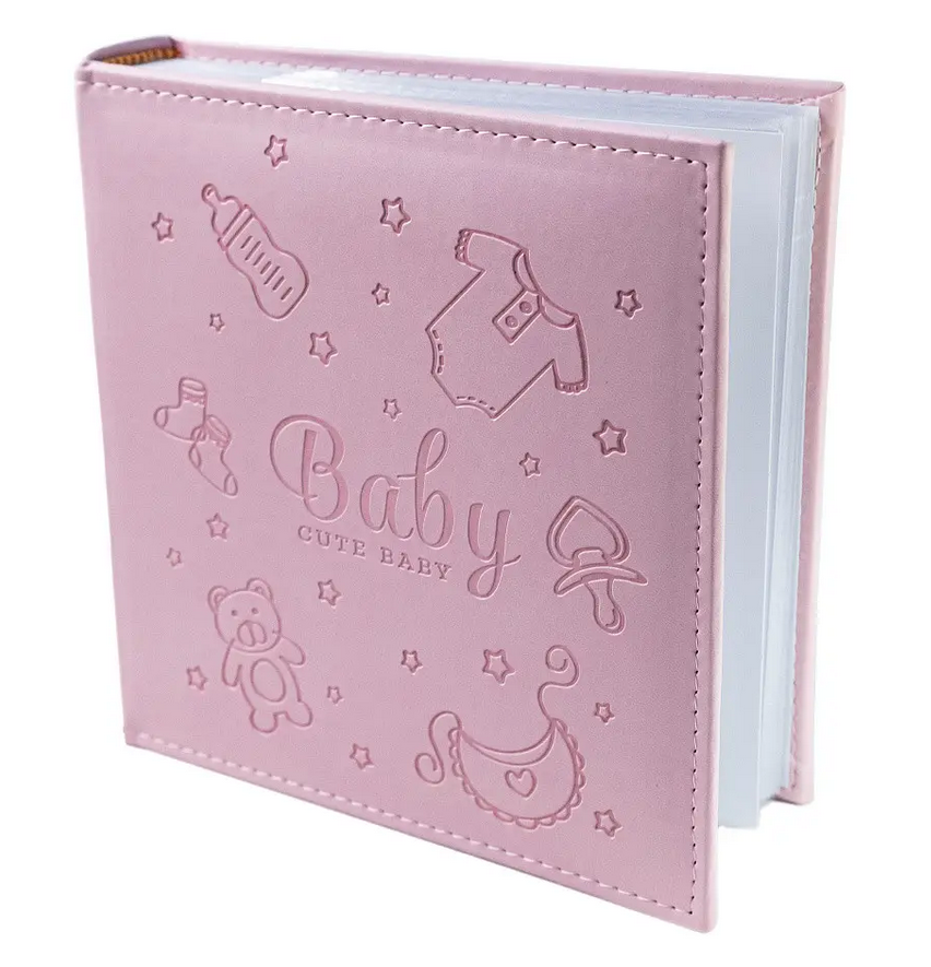 Альбом дитячий Cute Baby на 200 фотографій 10х15 см Pink (2078558884)