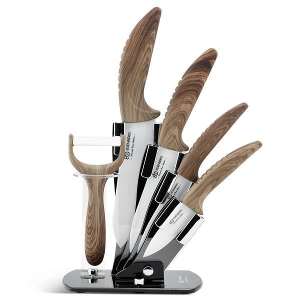 Набір ножів керамічних Edenberg EB-7753 на підставці 5 пр. (14975029)