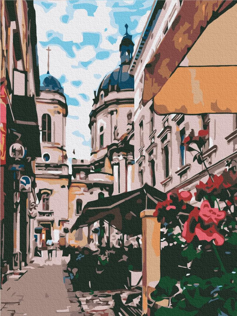 Картина за номерами Brushme Львівська вуличка 30x40 см (RBS29486)