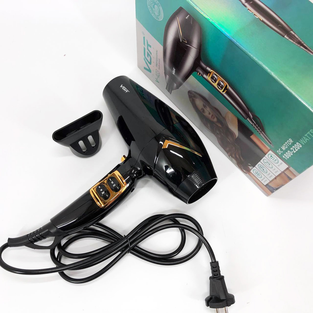 Фен для волосся VGR V-423 2200 Вт Чорний (ML-05074) - фото 3 Фен для волосся VGR V-423 2200 Вт Чорний (ML-05074) - фото 3