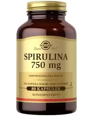 Харчова добавка Solgar Spirulina 80 капсул (0630)