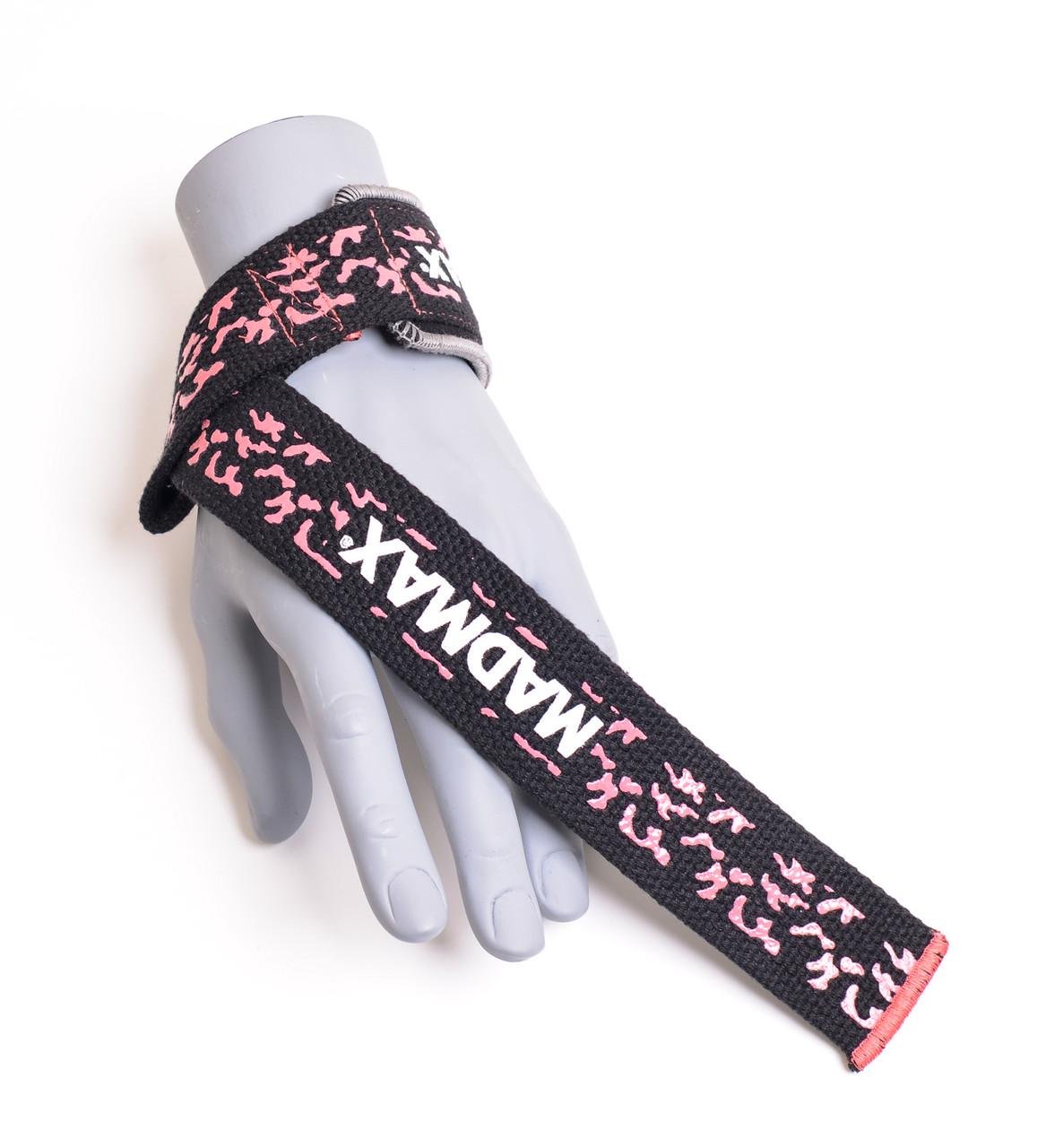 Ламки для тяги MadMax Camo Power Wrist Straps Camo/Pink (MFA-275-PNK-U) - фото 3