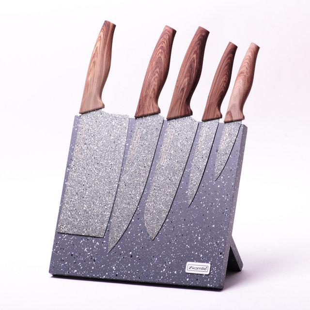 Набор ножей на подставке Kamille KM-5047 6 пр. (1699353)
