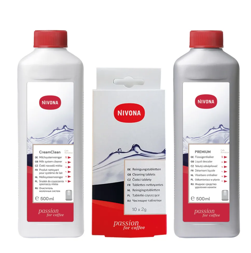 Набір для чищення кавомашини Nivona Clean3Box рідина NIRK703/рідина NICC705/таблетки NIRT700 Набір для чищення кавомашини Nivona Clean3Box рідина NIRK703/рідина NICC705/таблетки NIRT700