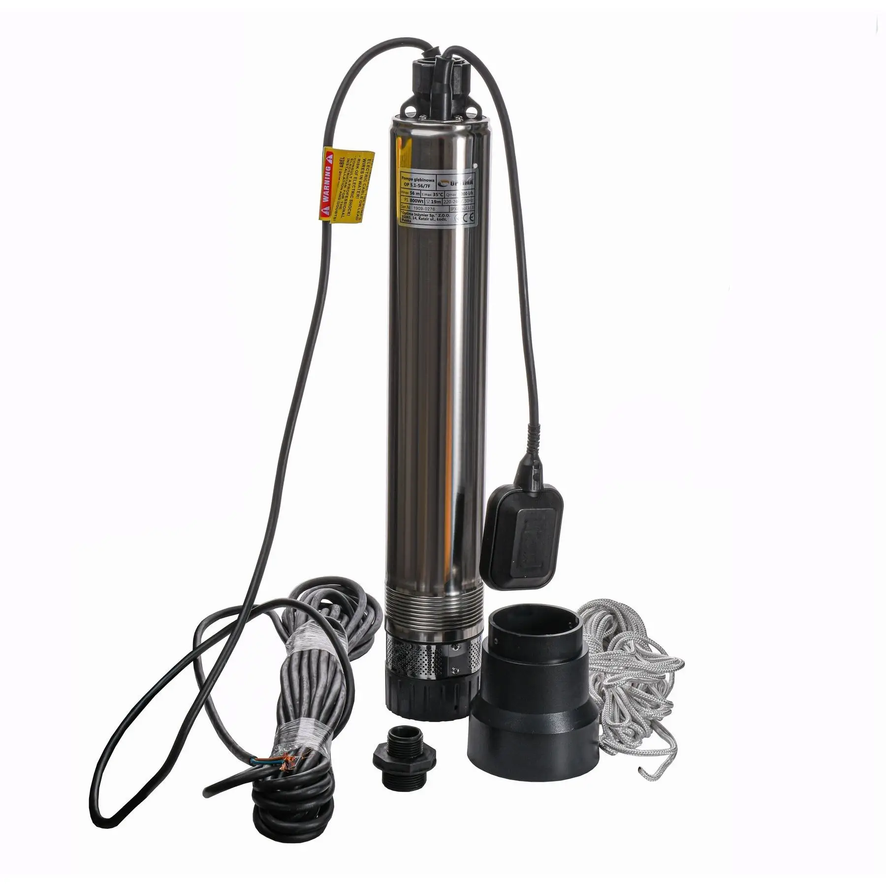 Насос для колодязя Optima OP 5,1-56/7 F з поплавком 0,8 кВт (000017447)