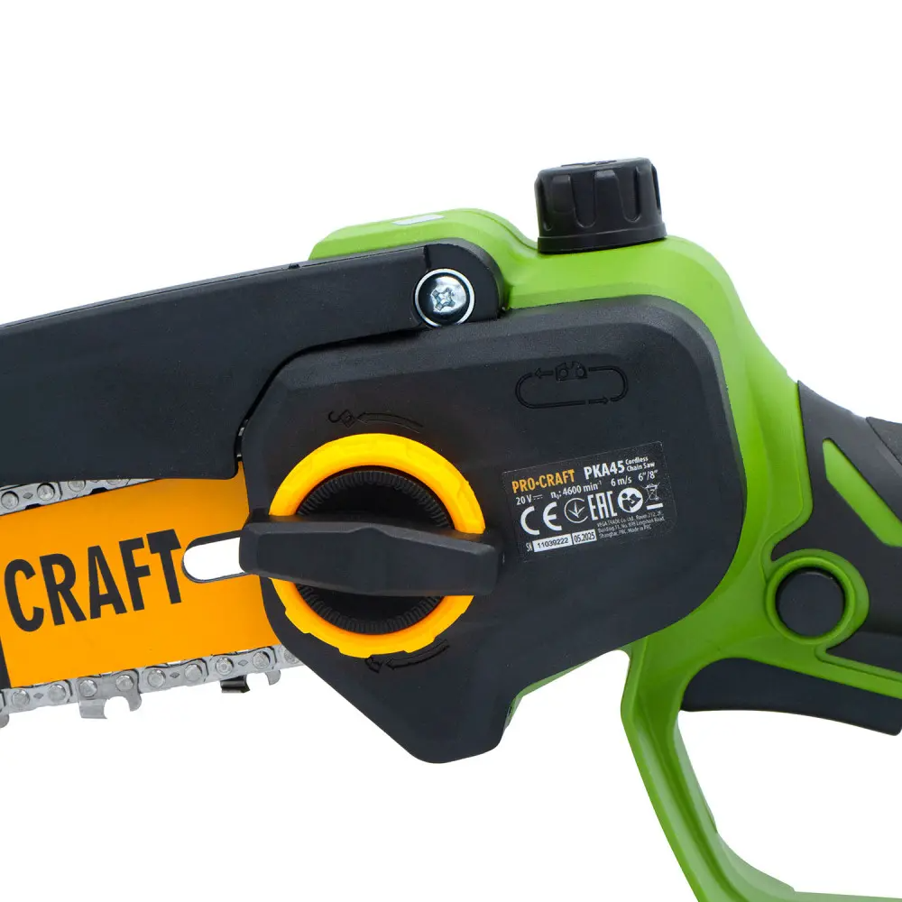 Пила безщіткова акумуляторна ProCraft PKA45 з 2 акумуляторами та зарядним пристроєм з кейсом - фото 9 Пила безщіткова акумуляторна ProCraft PKA45 з 2 акумуляторами та зарядним пристроєм з кейсом - фото 9