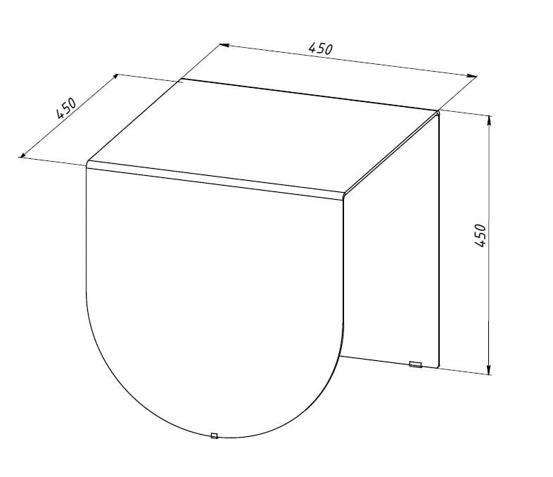 Кофейный столик Cras Geometry СT-0006 45х45х45 см Белый - фото 4