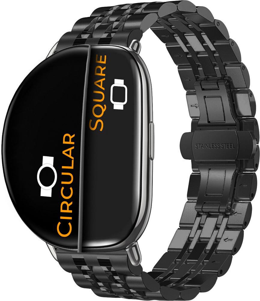 Браслет металлический Spinye для ZEPP E Square/Circular Black (29178-2B)