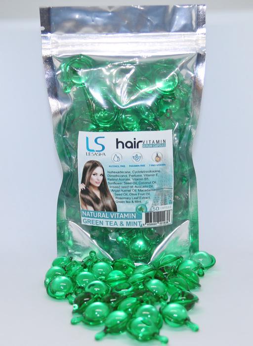Капсулы для волос Lesasha Hair Serum Vitamin c зеленым чаем и мятой 50 шт.