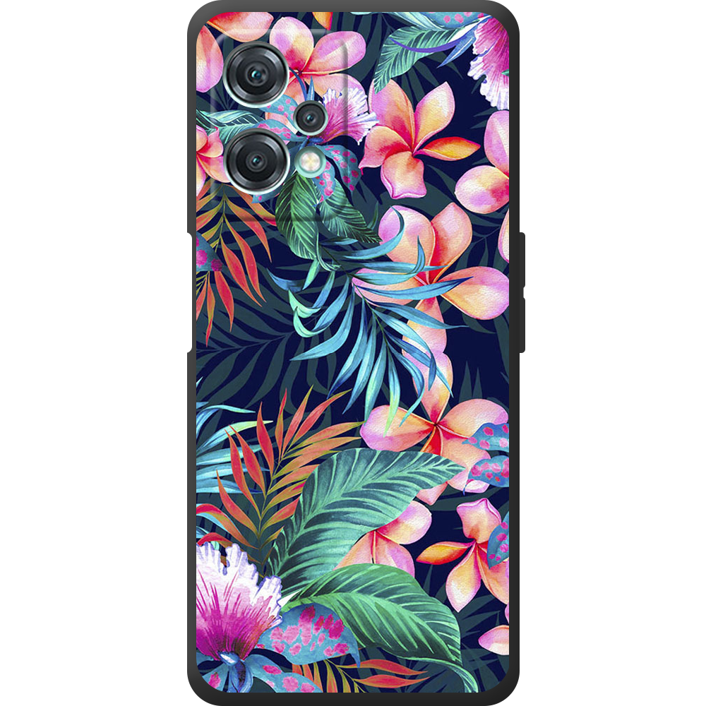 Чохол OnePlus Nord CE 2 Lite 5G flowers in the tropics Чорний силікон (44617-up1971-44622)
