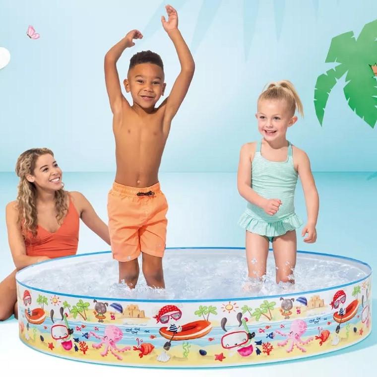 Басейн дитячий каркасний Intex Піратські пригоди круглий 152 см (28443883) - фото 4