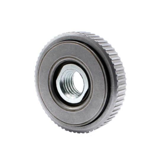 Гайка швидкозатискна з шайбою для КШМ болгарки М14 115/125 мм (530295) Гайка швидкозатискна з шайбою для КШМ болгарки М14 115/125 мм (530295)