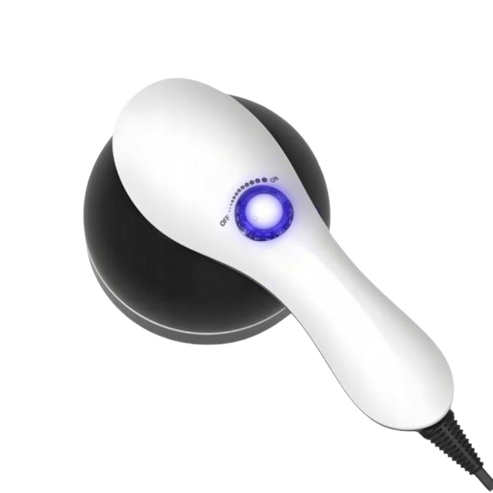 Масажер ручний вібраційний Body Massager PL-664В із 4 насадками багатофункціональний для всього тіла (120.1746)