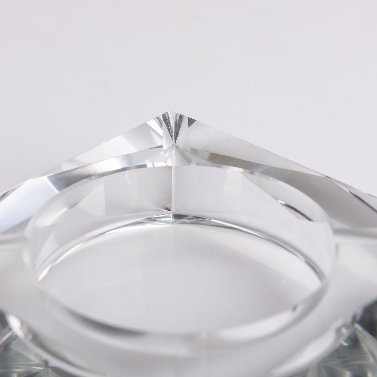 Попільничка для цигарок скляна квадратна настільна 13х13х4 см (7205) - фото 5