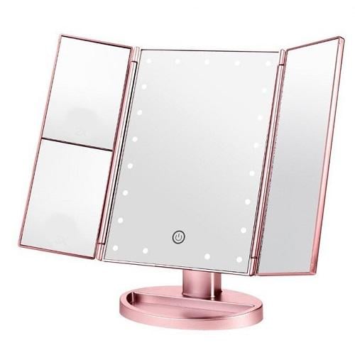 Зеркало для макияжа Superstar Magnifying Mirror с LED подсветкой тройное (MG-00576-2) - фото 1