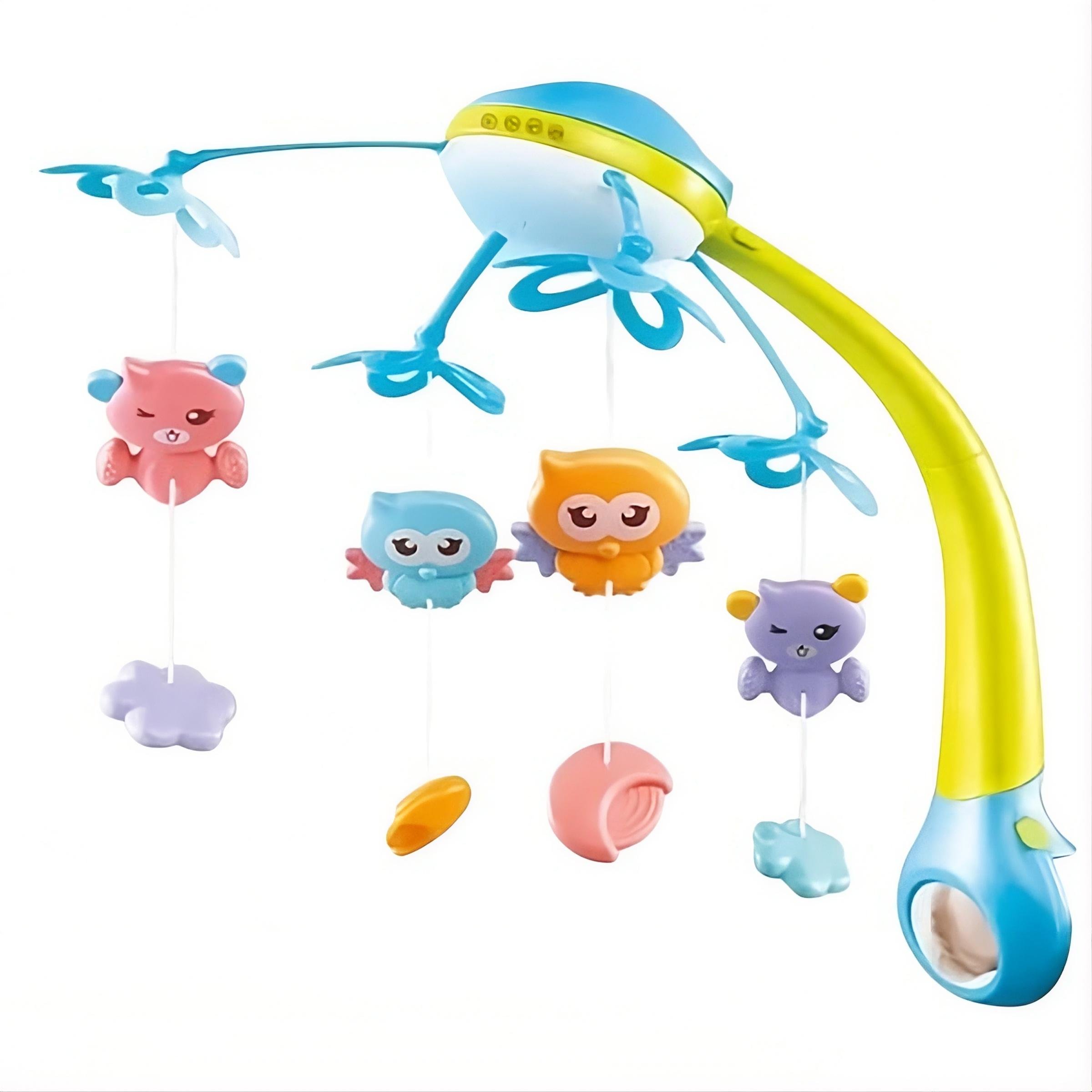 Карусель музыкальная на кроватку HB0006ABCD-3 Сине-зеленый (31767156)