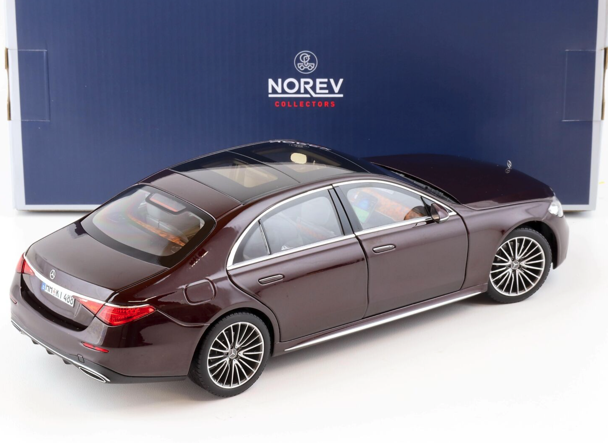 Modèle réduit Mercedes-benz S-class Amg-line 2021 Rouge Metallic 1/18