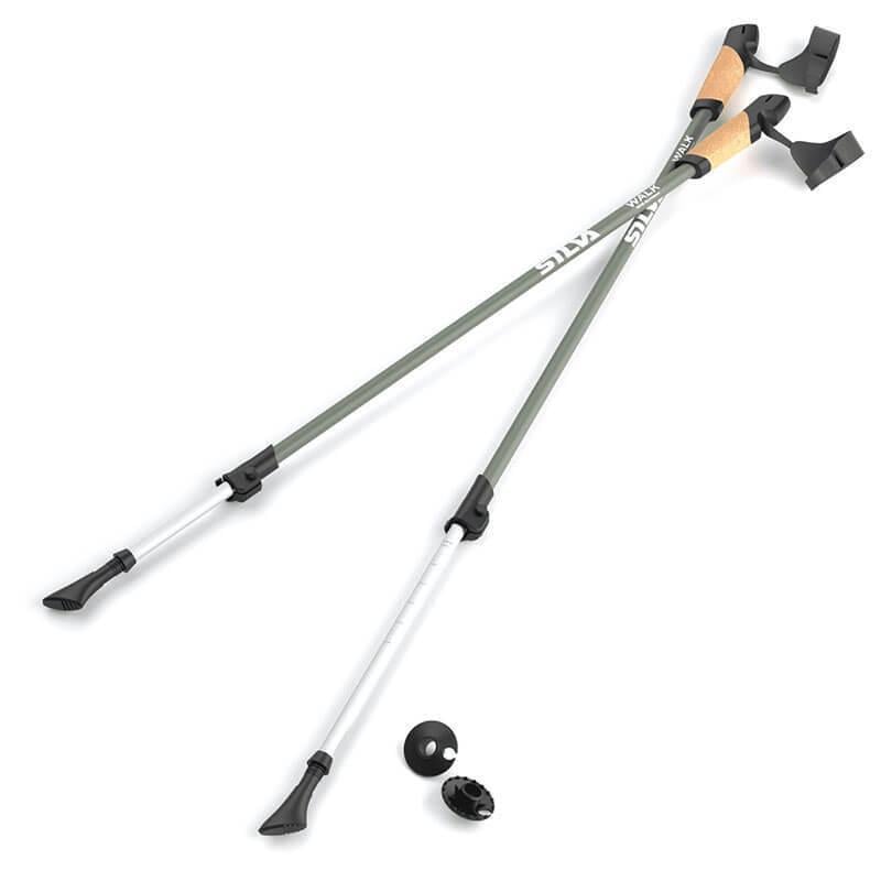 Палки для скандинавской ходьбы Silva Walking Poles Aluminum Cork 105-140 см Grey (SLV 38123)