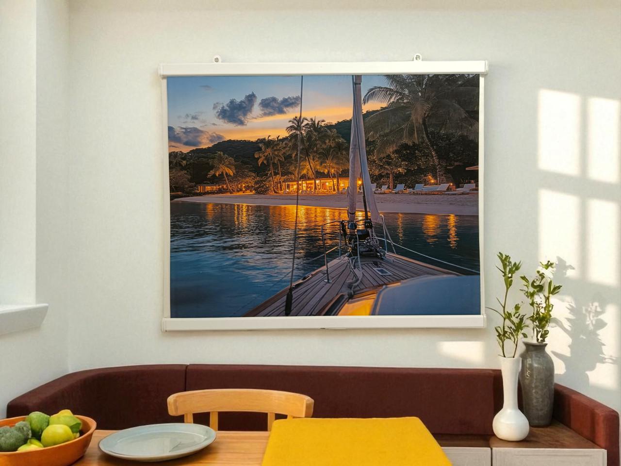 Обогреватель-картина Гавайский пляж настенный пленочный 240 Вт (wkr-10025)