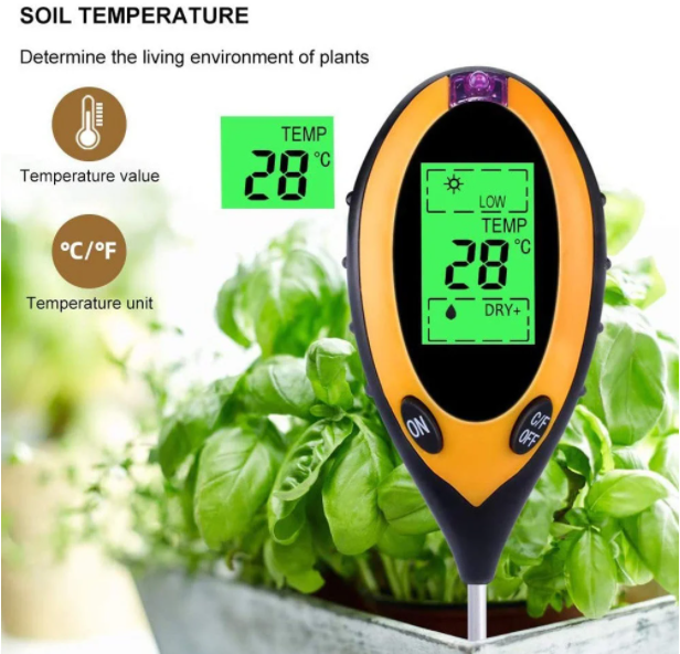 Аналізатор грунту 4в1 PH-метр/вологомір/термометр і люксметр (61476556) - фото 2 Аналізатор грунту 4в1 PH-метр/вологомір/термометр і люксметр (61476556) - фото 2