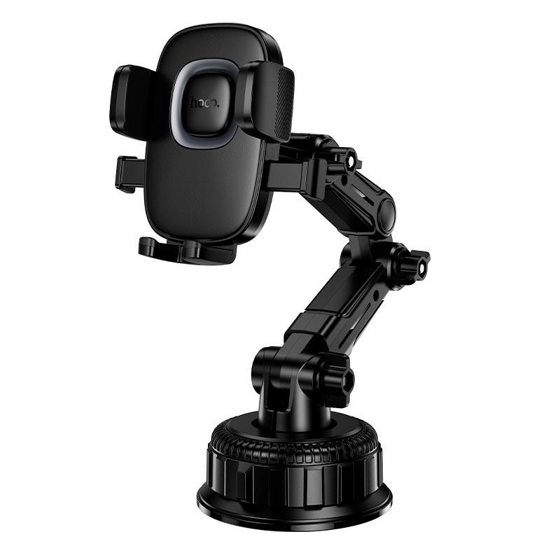 Тримач автомобільний Hoco H89 автозатискач для смартфонів 4,5-7" на плоску поверхню Black (22099) Тримач автомобільний Hoco H89 автозатискач для смартфонів 4,5-7" на плоску поверхню Black (22099)