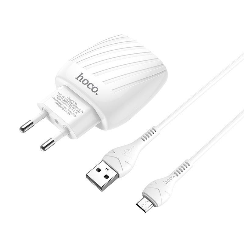Зарядний пристрій Hoco Micro USB Cable C78A 2 USB 2,4A (533186)