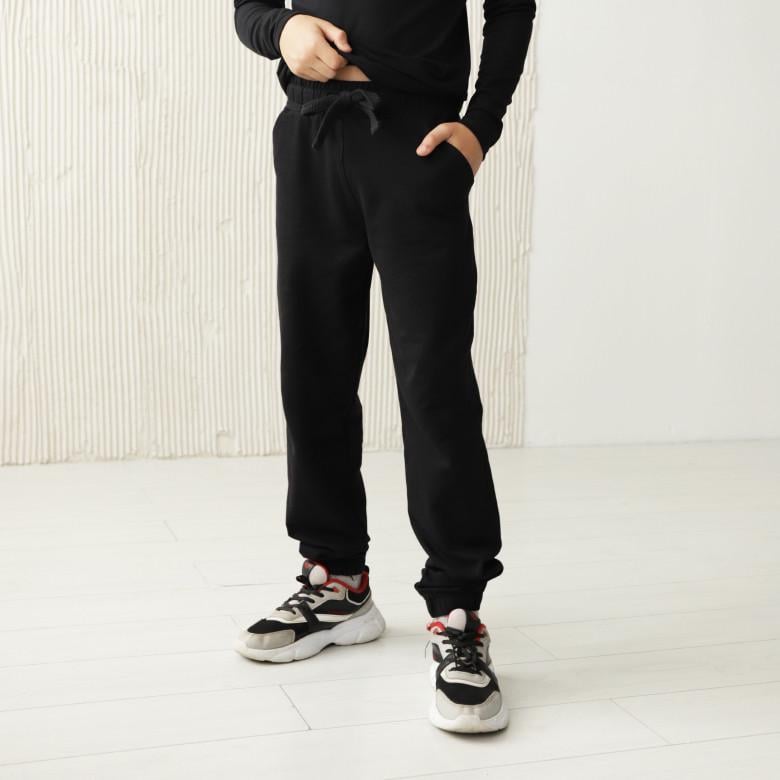 Джоггери для хлопчика GBI TEENS 146 см Чорний (13759)