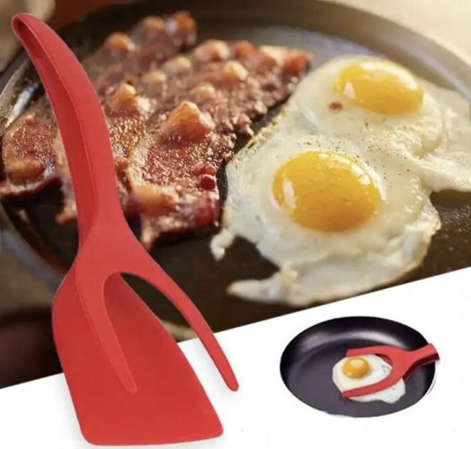 Лопатка кухонная щипцы 2в1 Серый (23705420) - фото 10 Лопатка кухонная щипцы 2в1 Серый (23705420) - фото 10