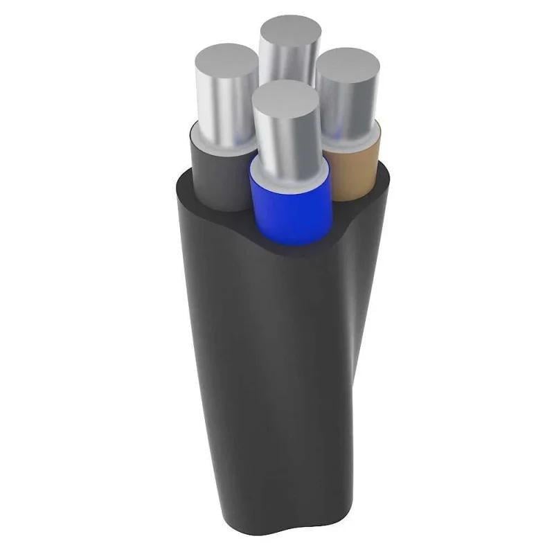 Кабель алюминиевый круглый Укркабель АВВГ 4х16 мм2 Черный (28687577)