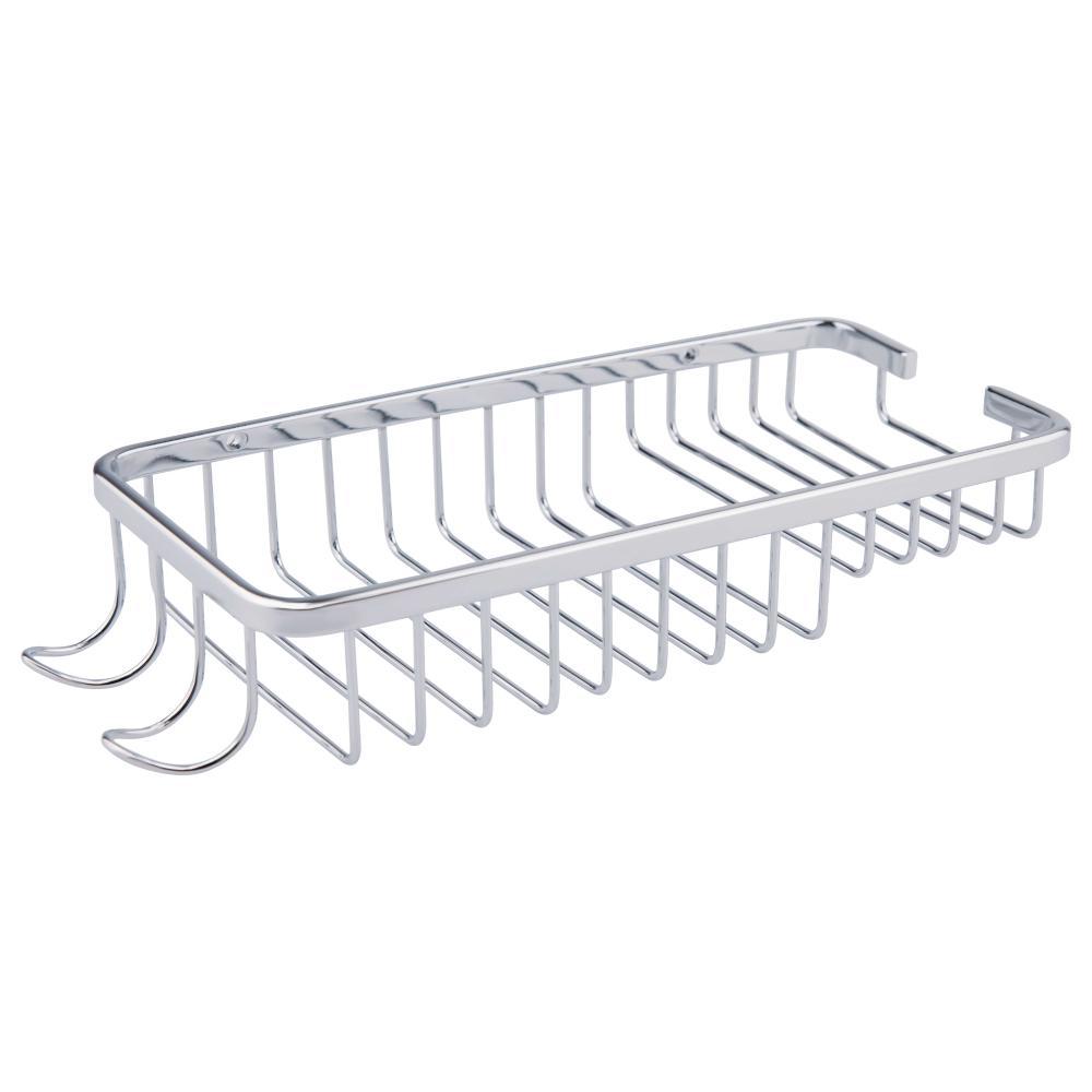 Полиця настінна металева Lidz 121 LIDZCRM1210601 Хром (61670)