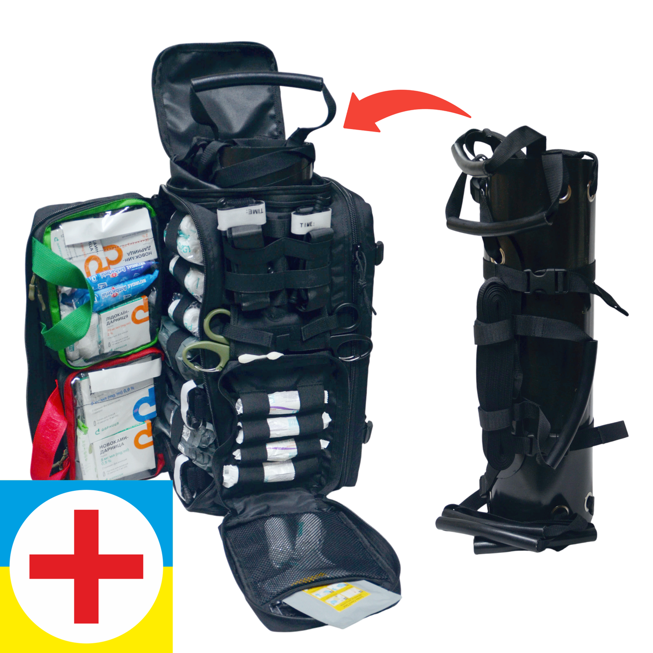 Рюкзак боевого медика Derby MultiPack с отделом для нош волокуш Черный (2558929445) - фото 11 Рюкзак боевого медика Derby MultiPack с отделом для нош волокуш Черный (2558929445) - фото 11