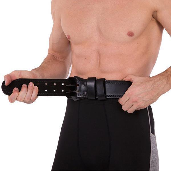 Пояс атлетический VL-3341 кожаный XL Черный (34363022) - фото 11