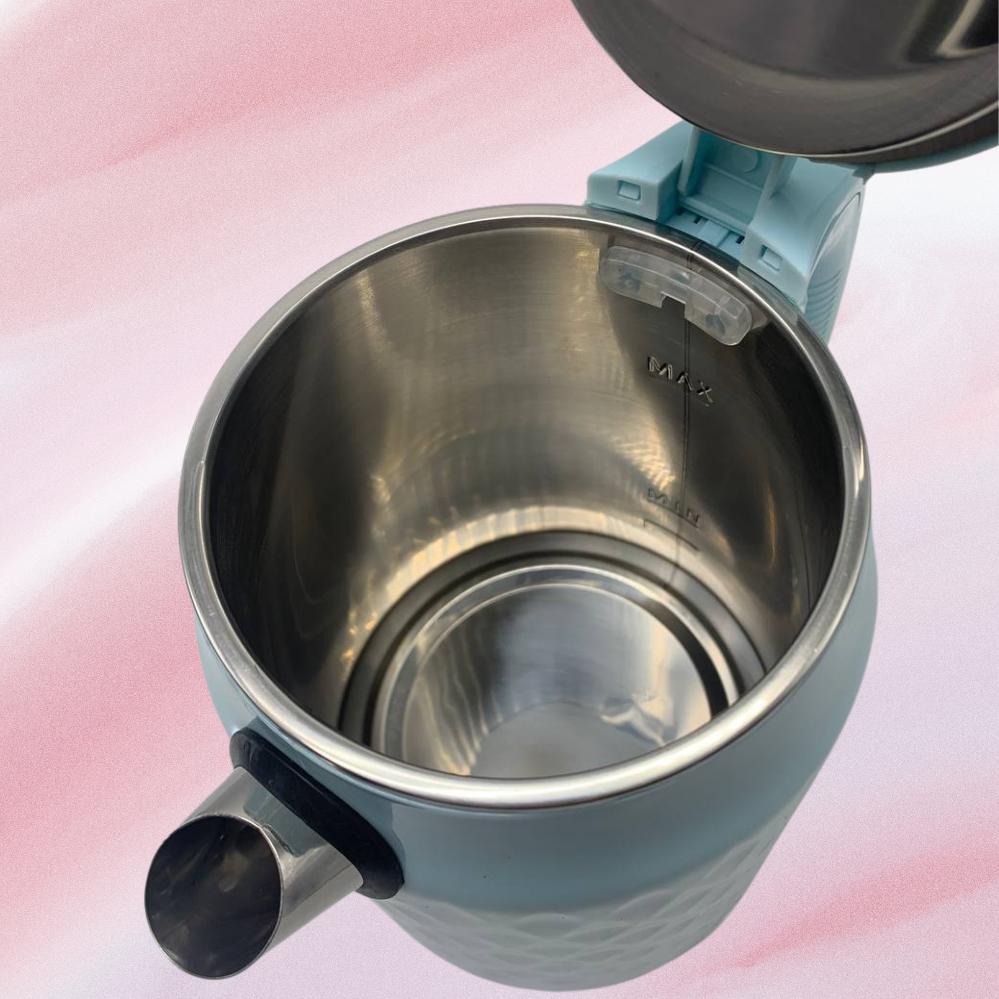 Електрочайник Hoffmans Electronics HM-2542 2000W 2,5 л Блакитний (120.1873.1) - фото 6 Електрочайник Hoffmans Electronics HM-2542 2000W 2,5 л Блакитний (120.1873.1) - фото 6