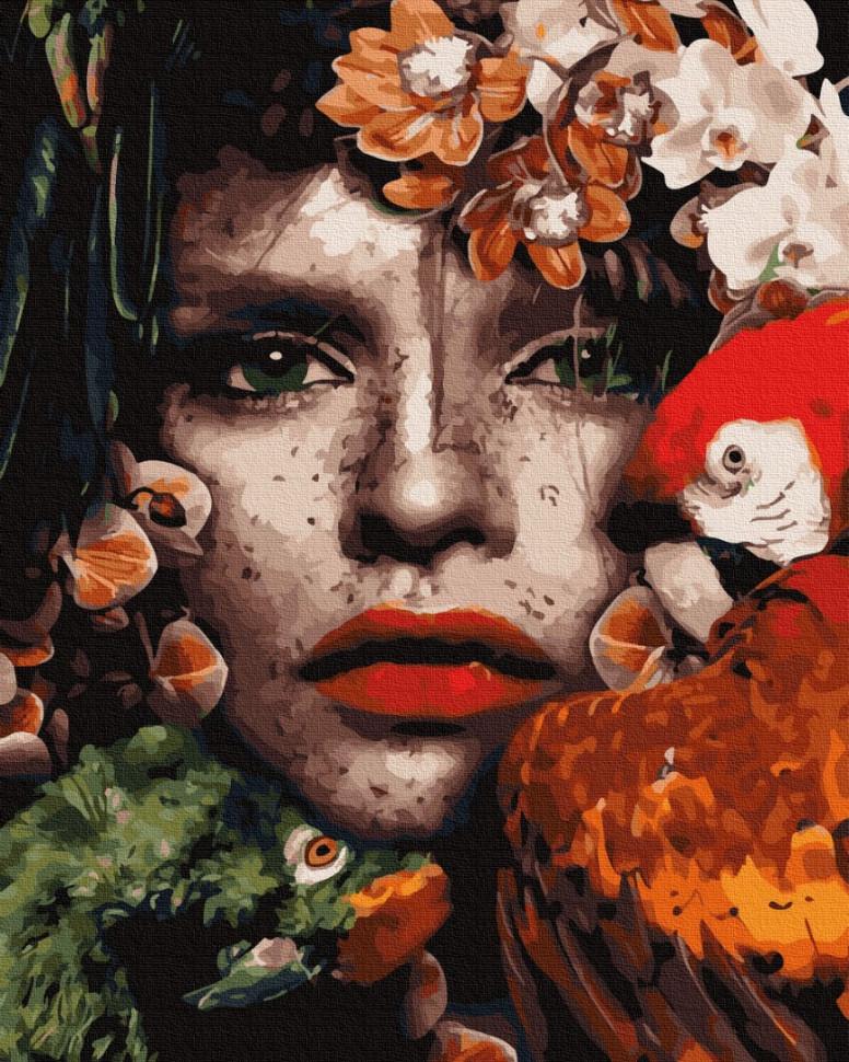 Картина по номерам Brushme Взгляд амазонки (GX35631)